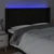 LED uzglavlje crno 163 x 16 x 118/128 cm od tkanine