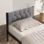 Hanah Home Ram za krevet Stil, 90x190 cm,Sivi