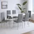 Renton 6+1 jedilni set sivo-sive barve