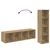 Set TV komoda 4 pcs Smeđa 37 x 37 x 142,5 cm Konstruirano drvo