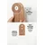 HANAH HOME Zidna polica Artmtkwll4 Oak