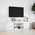 TV ormarić LED bijeli 139,5x34x50 cm od konstruiranog drva
