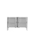 Hanah Home komoda Elips 120, 120 cm, bela / srebrna