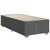 Vidaxl Box spring postelja z vzmetnico temno siva 100x200 cm blago