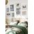 WallXpert set od 8 uramljenih slika Çgs-009, plavi kaubojski i surf motivi – Wild Side, Cowgirl, Aloha i lobanja bika, beli ram