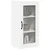 vidaXL Stenska kuhinjska omarica Bela 40 x 31 x 80 cm Konstruiran les