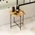 Hanah Home Klub sto 46x56x46cm Crno-Bež