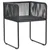7-dijelni vrtni blagovaonski set od PVC ratana crni