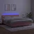Vidaxl Box spring postelja z vzmetnico LED roza 160x200 cm žamet