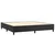 Krevet box spring s madracem LED crni 200x200cm od umjetne kože