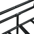 Okvir za dnevni ležaj crni metalni 90 x 200 cm