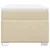Vidaxl Box spring postelja z vzmetnico krem 100x200 cm blago