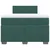 Vidaxl Box spring postelja z vzmetnico temno zelen 120x190 cm žamet