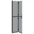 Walk-In zid za tuširanje Crna 80 x 6,5 x 190 cm