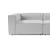 Atelier del Sofa Ugaona garnitura Fora 296x66x185cm Siva