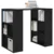 Stol s policom Crni hrast 90 x 50 x 75 cm Konstruirano drvo