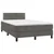 Vidaxl Box spring postelja z vzmetnico temno siva 120x200 cm žamet