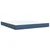 Vidaxl Box spring postelja z vzmetnico modra 180x200 cm žamet