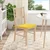 Jastučići za sjedenje 4 pcs Svijetlo žuta 40 x 40 x 3 cm