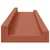 Polica na zidu 4 pcs Crvena 40 x 9 x 3 cm Konstruirano drvo