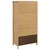 vidaXL Garderobna omara s predalom Medeno rjava 84 x 50 x 170 cm