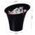 shumee Plastični lončki za sladico Diagonalni rog lonček 170ml/25kos ČRNI