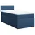 Vidaxl Box spring postelja z vzmetnico modra 100x200 cm blago