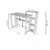 Hanah Home radni sto Saye, 106 cm, atlantski bor