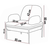 Atelier del Sofa Set garniture za dnevnu sobu, 3 komada Aster, Krem