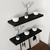 HANAH HOME Polica Gizli2 80 Black