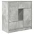 Komoda s ladicama i vratima beton siva 70,5x34x74,5 cm