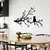 Wallity Zidna dekoracija Cat 12, 80x50 cm, 1.5 mm, Crna