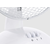 SHE namizni ventilator 23 cm 25W bel