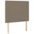 Vidaxl Box spring postelja z vzmetnico taupe 90x200 cm blago