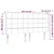 LED uzglavlje crno 203 x 16 x 118/128 cm od tkanine