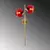Opviq Zidna lampa Benek-15-14421, 35x25x72cm, IP20, Zlatna boje