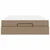 Okvir kreveta s madracem Ostalo 2 pcs Smeđa PVC