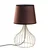 Opviq Stona lampa Telis-5402, 28x28x51 cm, IP20, Braon-zlatne boje