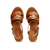 Kožne sandale Tommy Hilfiger ESPADRILLE HIGH WEDGE LEATHER boja: smeđa ...