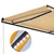 Tenda na ručno uvlačenje s LED svjetlima 300x250 cm žuto-bijela