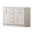 Hanah Home Komoda Rb-168-04-001, 130x85x43 cm, Bela