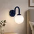 Opviq zidna lampa Loop-20451-G, 1 × E27, teget