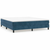 Vidaxl Box spring postelja z vzmetnico temno modra 160x200 cm žamet