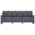 vidaXL Trosed temno siv 180 cm žamet