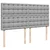 Vidaxl Box spring postelja z vzmetnico svetlo siva 180x200 cm blago
