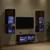 TV zidne jedinice 8 pcs Staro drvo Konstruirano drvo