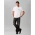 Calvin Klein Majica golobje modra/bela/off-bela