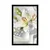 Plakat bela lilija na zanimivem ozadju - 20x30 black
