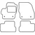 Textile car mats Mazda 3 2009-2013
