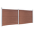 Set panela za ogradu WPC 353 x 146 cm smeđi